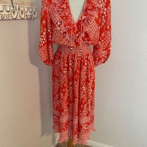 Vintage Mosaic Diane Freis Georgette Dress 80’s